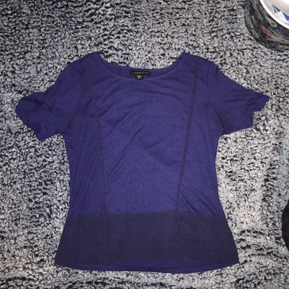 Navy Blue Blouse